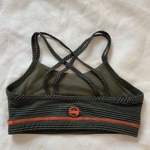Orange black and green SOLOW sports bra